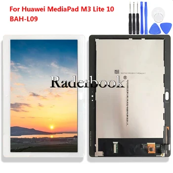 10,1' Inčni LCD Zaslon + Zaslon Osjetljiv na dodir Digitalizator Staklo Sklop Za Huawei BAH-L09 Tablet Pc Parts
