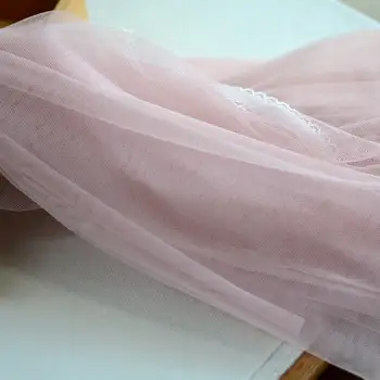 10 metara/lot Crna Soft Čipka Tkanina vjenčanicu Suknja Svadbena Dekoracija Odjeća Mreža za komarce Tkanina