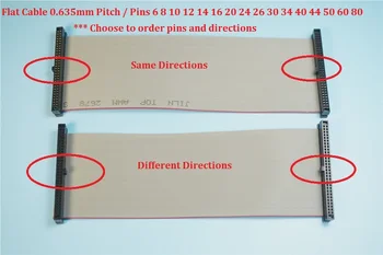 100pcs 1.27 Box Header SMT 2x5 Position Plus 1.27 mm IDC Flat Cable Same Sides 100 mm Length