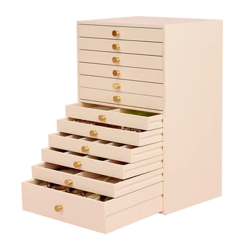 12 Sloj Kutije Za Čuvanje Nakita Organizator Veliki Drveni Sanduk Za Skladištenje Nakit Naušnice Prikaz Višeslojni Kutija Sat Kutija Dar Ideja