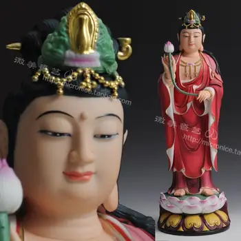 17 inča debljine i махастхамапрапта Bodhisattva staviti Efrajim kip Buddhe keramički ukrasi postoje tri zapadne Buddha