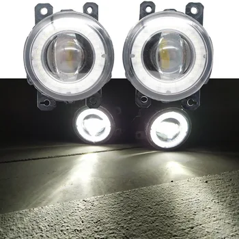 2 Kom. Auto Leće LED Svjetla Za maglu U Prikupljanju Angel Eye DRL Dnevni Podvozje Svjetla svjetla za Honda Civic Type R (FK) 2017 2018 2019