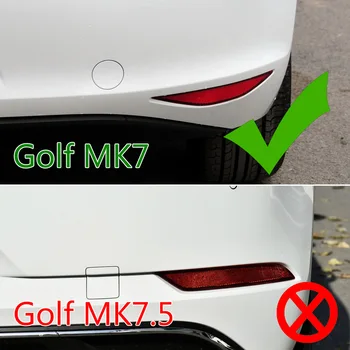 2 KOM. Stražnji Branik i Spojler Svjetla Za maglu Poklopac ABS Plastike Stil Letvice Završiti Automobil VW Golf 7 GTI R GTD Mk7 2012-15