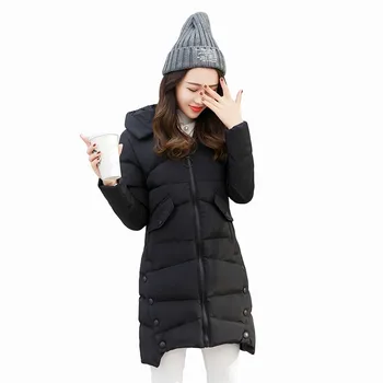 2019 nova zimska ženska хлопковая jakna s kapuljačom slobodan pamučne parkovi srednje dužine topla topla ženske pamučne jakne L147