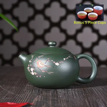 220 ml Yixing Ljubičasta Pijesak Čaj Pravi Kompletan Priručnik Rude Zelena Glina Xishi Čaj Kung-Fu Zisha Čaj Skup Besplatna Dostava