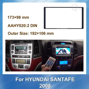 2DIN Automobil Crtica Okvir Radio Fascije za Hyundai Santafe 2008 Stereo Авторадио Auto Ploča Crtica Nosač Obloge Montažni Kit Okvir