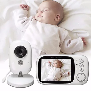 3.2 In LCD Baby Video Monitor Nanny Temperature MonitoringTwo Way Audio Talk with IR Night Vision