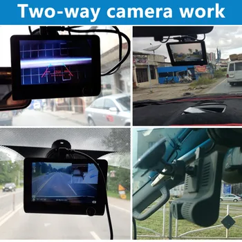 4 Inčni HD Auto Kamere i DVR Dvr Dash Cam 3 Objektiva s G-Senzor, WDR Kamera DVRs