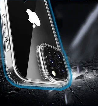 50 KOM Za iPhone 13 Pro Max mini Case,TPU+PC Transparentno šok-dokaz Puna Zaštitna Torbica Za objektiv Za iPhone 13 Prozirna Torbica