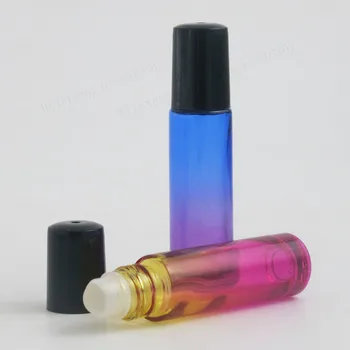 500 x 10 ml Putovanja Mini Gradient boje roll na videu boce za eteričnih ulja za višekratnu upotrebu парфюмерная boca dezodoransa kontejneri