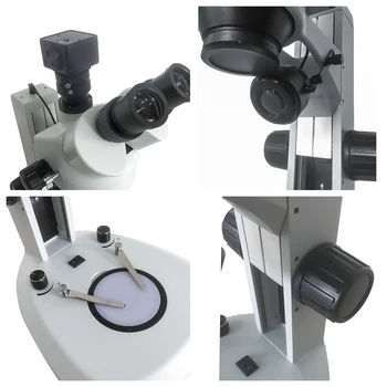 7X-45X Zoom Тринокулярный Stereo Mikroskop Led Паяльный Mikroskop Sa Vertikalnim Postoljem USB Digitalna Kamera Okular PCB Inspekcija