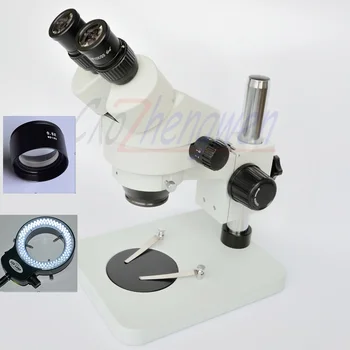 7X-90X 3.5 X-45X Stol Stup Štand Zoom Povećanje stalak kompasa Stereo Mikroskop+144 kom. LED
