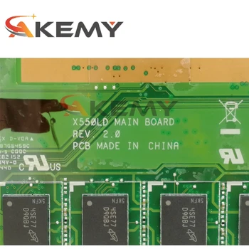Akmey X550LD matična ploča laptopa W/ I5-4200U 4GB RAM GT820M Za Asus X550LD A550L Y581L W518L X550LN test izvorna matična ploča