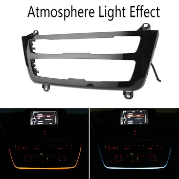 Auto radio LED Dashboard Center Console AC Panel Light with Blue Orange Color Atmosphere Light for-BMW 3&4 Series F30 LCI