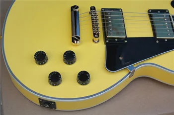 Besplatna dostava Kina Custom Gitare Kvalitetan Glazbeni Instrument prilagođene žuta električna gitara 1yue20