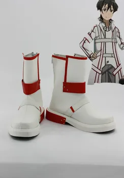 Besplatna dostava Prilagođene jeftine bijele Кирито cipele od Sword Art Online Halloween Cosplay