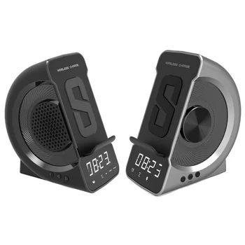 Bežični Punjenje Alarm Bluetooth Zvučnik s NFC Funkcija USB Punjenje Držač Mobilnog Telefona za Ured Kuće Spavaće sobe