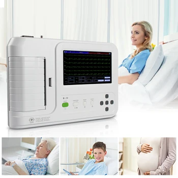 CONTEC Prijenosni 3-Kanalni Ekg Stroj Medicinski Monitor Srčane Papir Ekg Monitor