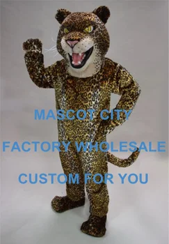 Divlji Jaguar Kostim Maskote Adult Size Večernje Tema Divlje Životinje, Zvijeri Маскот Odijelo Fit Odijelo Маскарадное Haljina EMS Besplatna Dostava SW943