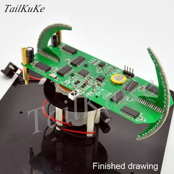 Dual Axis Ball Rotating LED New POV Kit Creative Clock Parts Electronic Training Kit LED Display