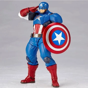 Figurica Zbirka Figurica Igračka Model Anime Mini Ukras PVC za Djecu Marvel Avengers Kapetan Amerika 16 cm Unisex