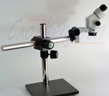 FYSCOPE 3.5 X-45X stalak kompasa Stereo Zoom Mikroskopa na Jednoj Ruci Strijela Štand monther odbora provjerite područje + 60 kom. led svjetlo