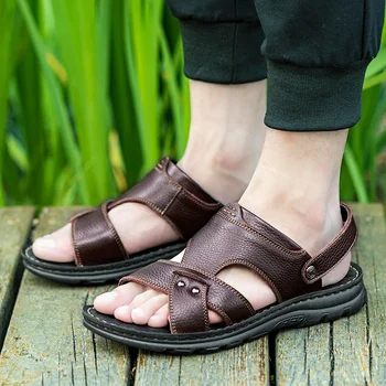 Guma verano sandali playa sandalen ete koža ritable sandel sandal prirodni para sandalle sandalias da sandalet classic de v