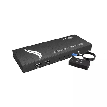 HDMI KVM Switch 4 Porta 4K 60Hz USB2.0 HUB Automatsko skeniranje USB KVM switcher MT-HK401