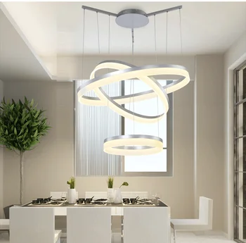 High-end Visi svjetiljka LED Ring White Akril Circle