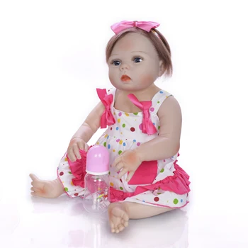 KEIUMI 23 Inča Reborn Baby Silikon Cijelog Tijela Vinil Djevojka Lutka DIY Igračka 57 cm Reborn Baby Doll Pokloni Za Rođendan Noćenje Vrijeme Djetinjstva