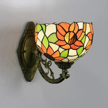 Klasicni Mediteranska Češka zidne lampe Američki пасторальный vitraž, mozaik suncokreta unutarnji svjetlo noćni dragonfly