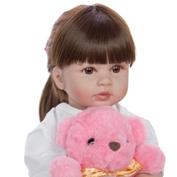 KUKADOLL 24 Cm Fantasy Reborn Baby Doll Igračka 60 cm Tkivo Tijela Realan Princeza Baby Doll Igračka Djeca Pokloni Za Rođendan Zečica