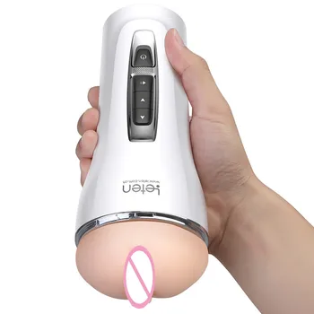 Leten Full-Feeling Sucking Muški Masturbator Cup Sex Toys For Men Penis Massage 1:1 Vagina Real Pussy Mold Seksi Moaning Machine