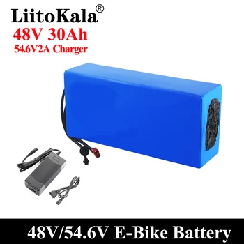 LiitoKala 18650 48 U 20AH 30ah 15ah 12ah 25ah Litij baterija Paket 48 1000 W električni bicikl baterija Ugrađen 20A BMS 48V2A
