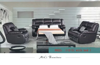 Living room Sofa bed set kauč garnitura na razvlacenje muebles de sala 1+2+3 recliner real genuine leather sofa cama puff asiento sala