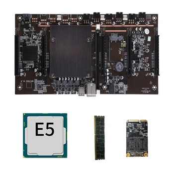 Matična ploča X79 H61 BTC Mining s E5-2620 2011 CPU+RECC 8G DDR3 Memory+120G SSD Support 3060 3080 Graphics Card
