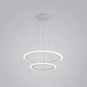 Moderna Led Jednostavne Viseće Svjetiljke Svjetiljka Za blagovanje DIY Krug Akril Sjaj Viseći Svijećnjak Spušteni Strop svjetla