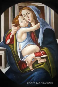 Moderne šarene slike Bogorodica s djetetom II Sandro Botticelli Kvalitetan ručno oslikana