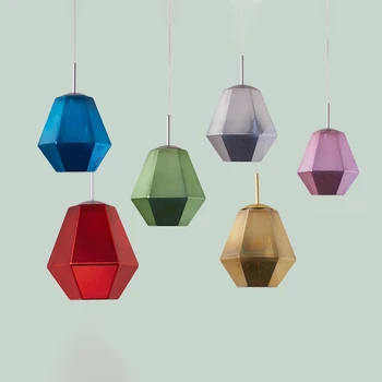 Moderni Dijamant Lava Led Viseće Svjetiljke Nordic Acrylic Hanging Lamps Lighting for Living Room Indoor Fixtures Home Kitchen Light