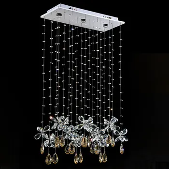 Moderni kristalnu industrijski svjetiljka staklo za kuhinju led svjetiljka lamparas de techo ventilador de techo uređenje dnevnog boravka