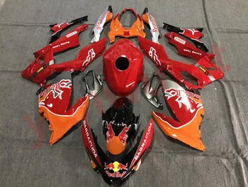 Motocikl Cijeli spremnik poklopac Oplata Kit za Kawasaki Ninja400 Ninja 400 2018 2021 18 19 20 21 izglađivanje Vozila kit crvene naranče