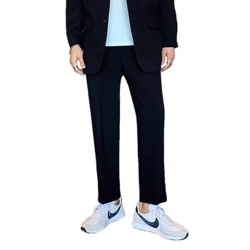 Muška Korejski Ulični Šik Odjeću Elastičan Pojas dužine do Gležnja, Hlače Muškarci Moda Moda Casual Odijelo Hlače Osoba
