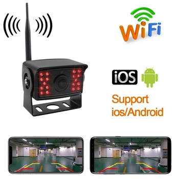 NewWIFI Unazad Skladište Dash Cam 28 IR Night Vision Sustav retrovizor Automobila Vodootporna Auto Kamera za iPhone i Android