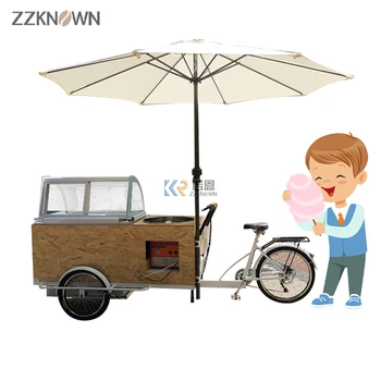 OEM Pozvao Kolica вендинга hrane pića Vitrine za Sladoled Strojevi Флосс Pamuk bombona od bicikla, Kolica za jela Europe