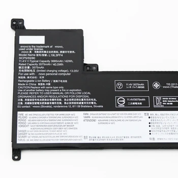 Originalni L19L3PF4 L19C3PF6 L19L4PF2 L19D4PF2 Baterija Za prijenosno računalo Lenovo IdeaPad 3-17IML 17ADA05 17ARE05 17IML05 17IIL05 S350