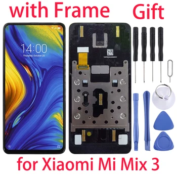 Originalni za Xiaomi Mi Mix 3 LCD zaslon i Digitalizator Cijeli sustav s Okvirom za Xiaomi Mi Mix 3