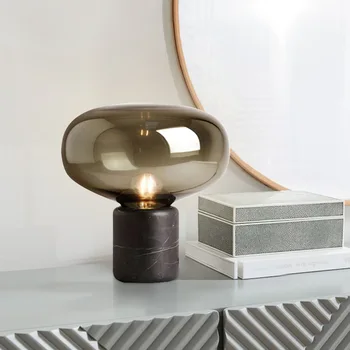 Postmodernističke marble glass lamp mushroom study model room designer jednostavna moderna spavaća soba noćni lampe