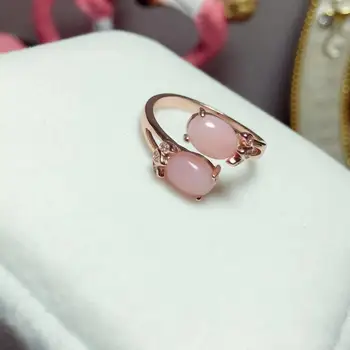 Prirodni i pravi Pink Opal prsten Prirodni pravi Opal prsten 925 sterling srebra Fin nakit ručne izrade