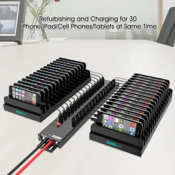 Sipolar 5V 2.1 A 30 Port USB 2.0 HUB 30 port Charging Station for Charger Cart/Cabinet with 300W (5V/60A) Power