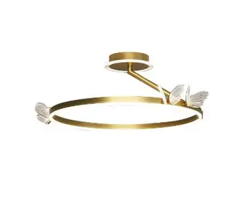 Svjetlo luksuzna glavna spavaća soba stropna svjetiljka leptir crystal moderan, jednostavan viseći svijećnjak Nordijsko blagovaonica kreativno osvjetljenje